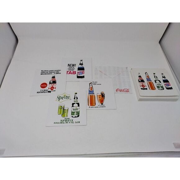 Vintage Coca Cola Retro Cards 4 Designs 8 Cards Total Various Fun Retro Designs - Picture 3 of 7